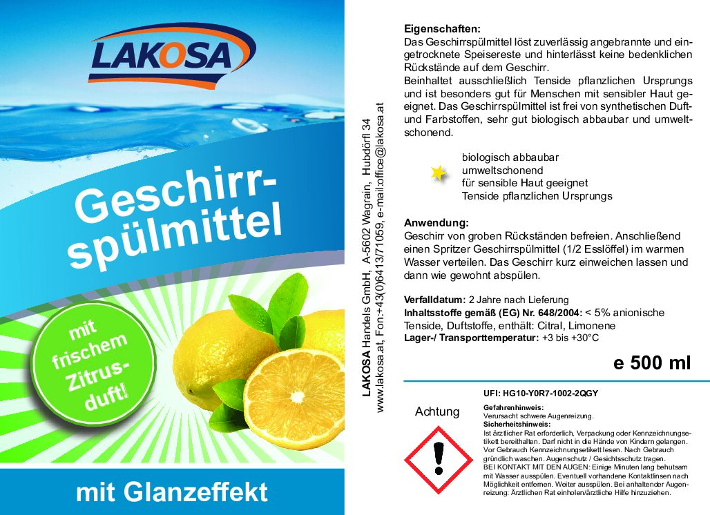 Geschirrspülmittel – Bild 2